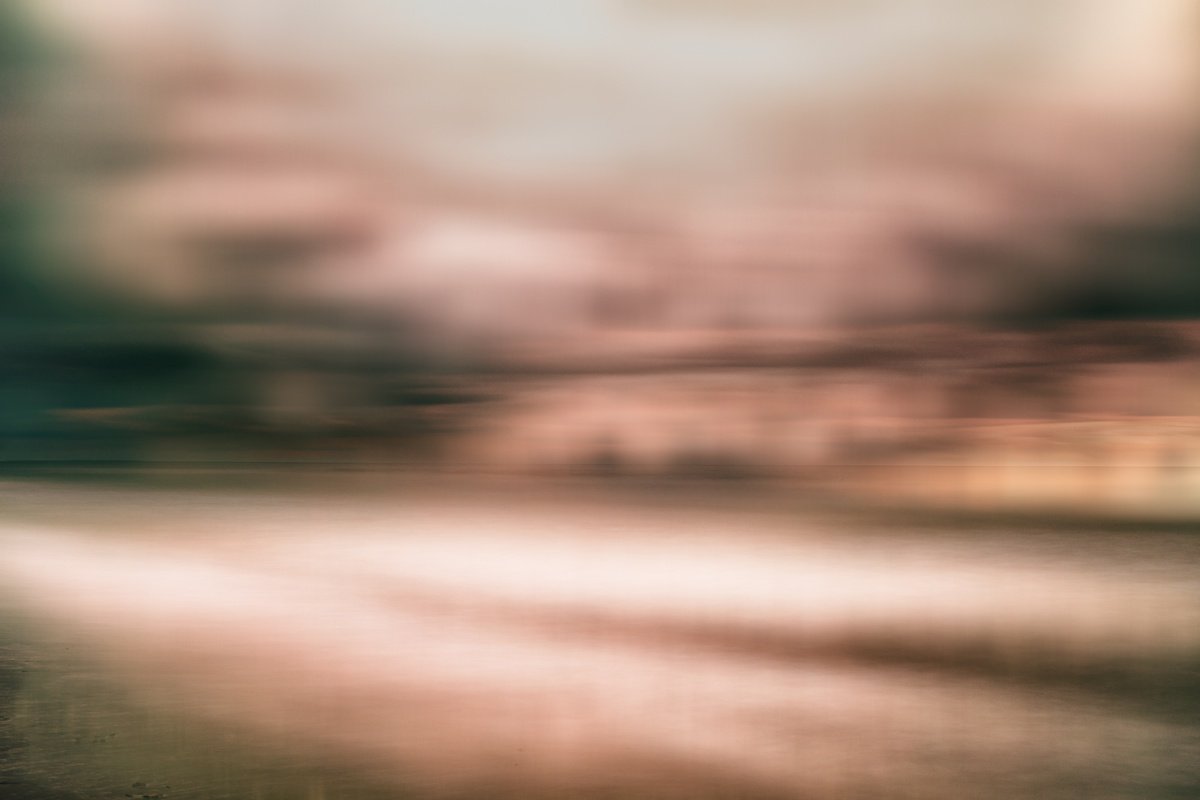 Impressionistic Photograph , From The Sunset To The Sea By Karim Carella, 47 X 33, Artwork For Sale On Artfinder