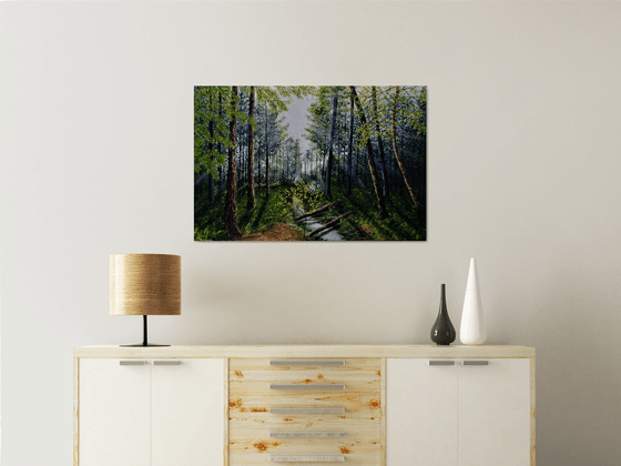 Light Refracting Through the Forest  61cm x 92cm