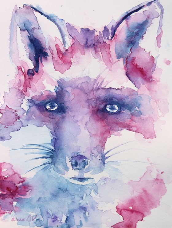 Fox painting “Sweet and Sour”