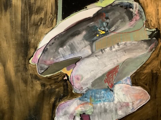 Thinking sitting alone . Moving forward