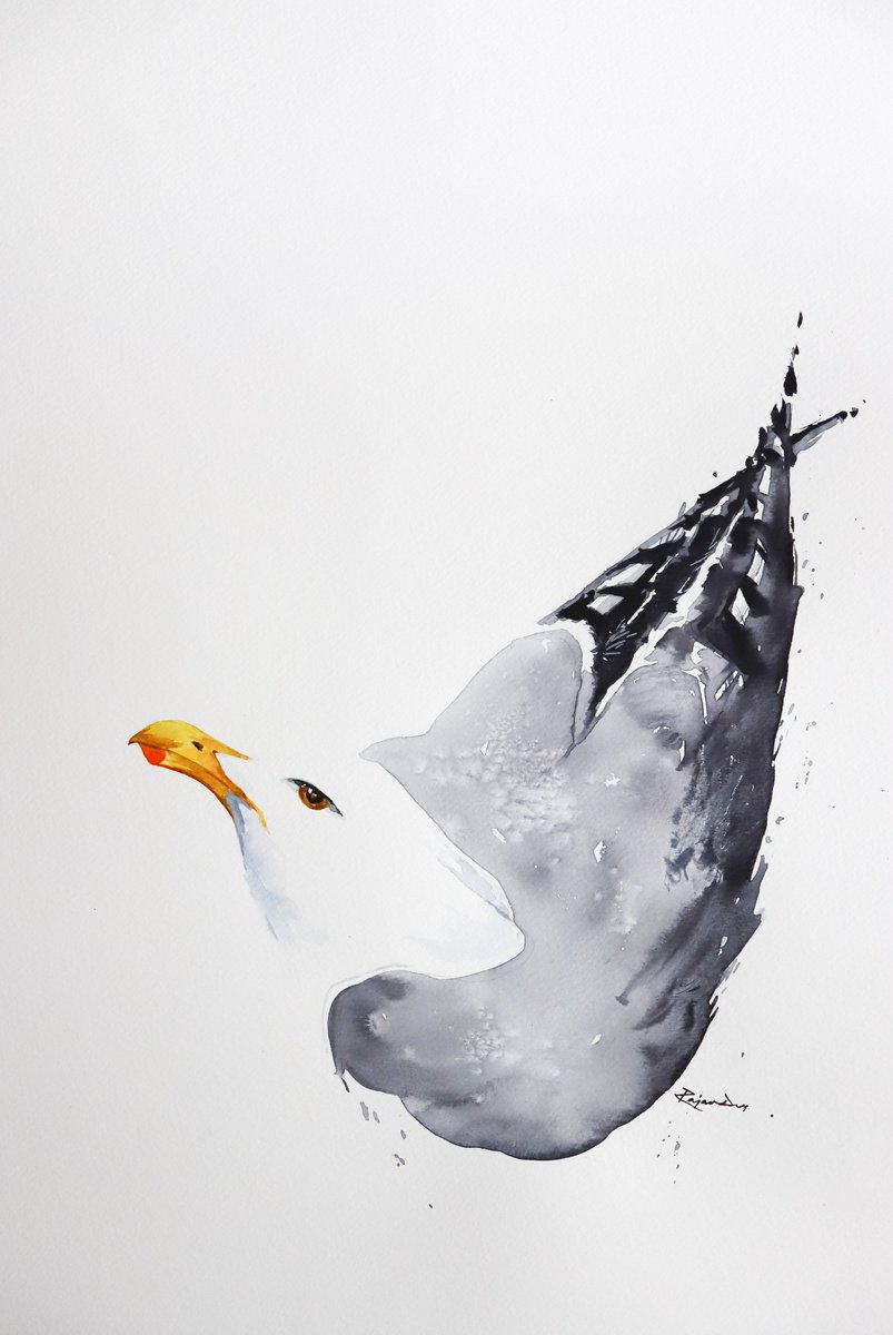 Birds Of Sea A3-1 by Rajan Dey