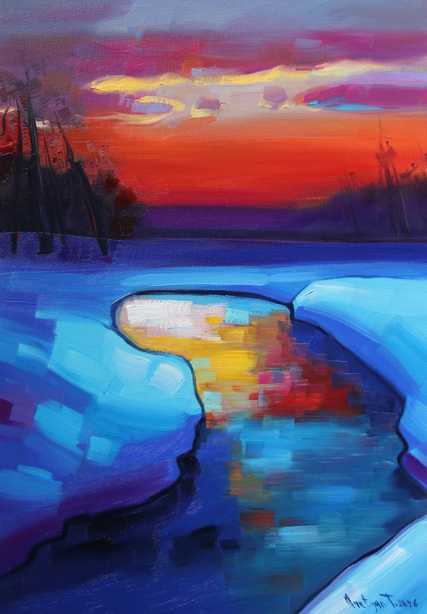 Evening By Tigran Avetyan, 14 X 20, Artwork For Sale On Artfinder