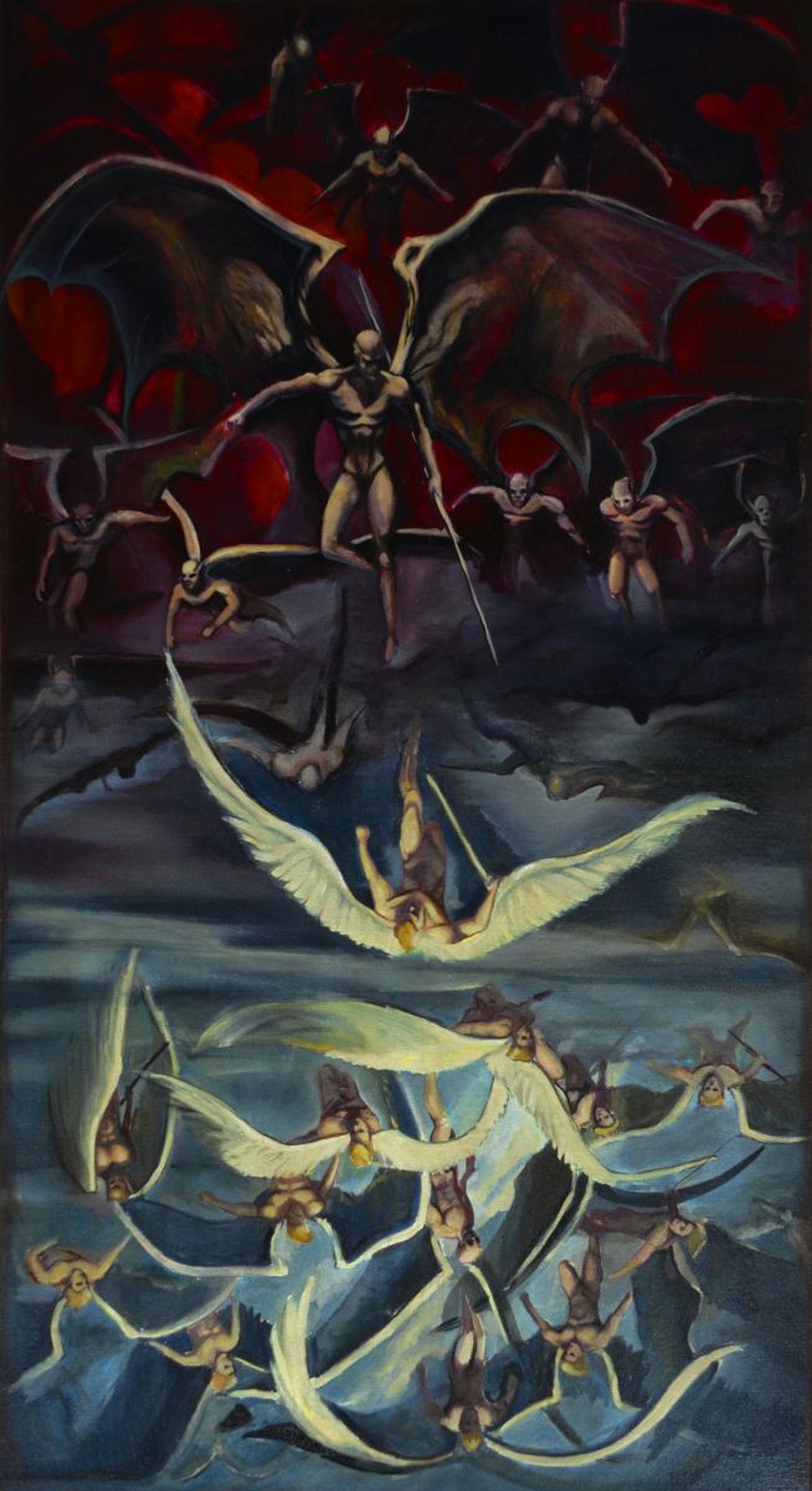 Angels Demons Oil Painting Artfinder