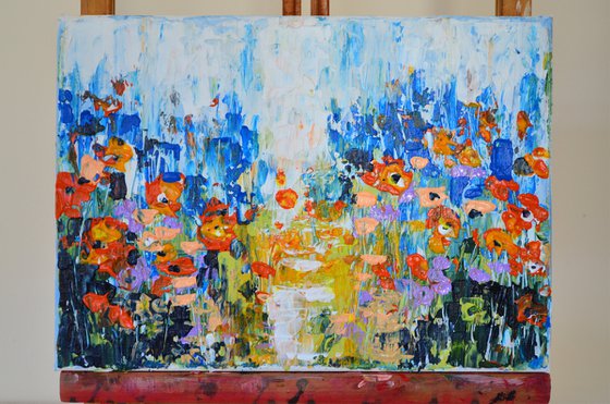 Flowers Field- Palette knife