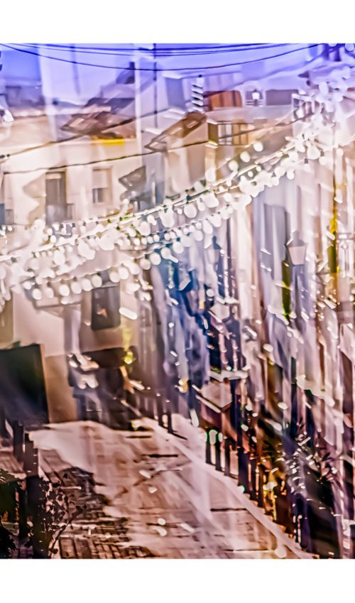 Spanish Streets 18. Abstract Multiple Exposure photography of Traditional Spanish Streets. Limited Edition Print #1/10 by Graham Briggs