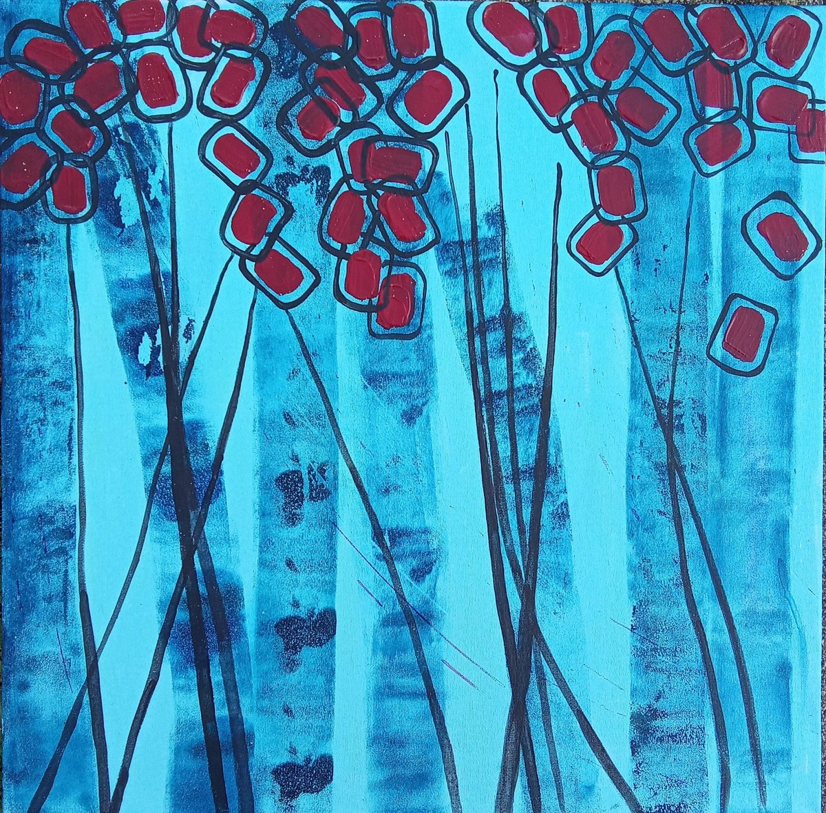  Birch Trees #2 By V+V Kniazievi, 20 X 20, Artwork For Sale On Artfinder