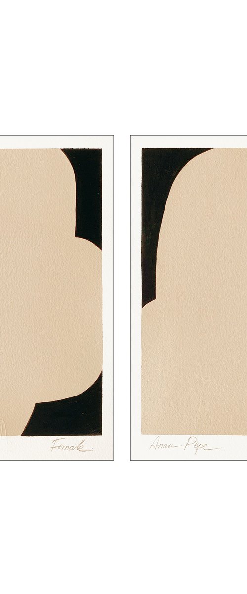 Female, Set of 2 by Anna Pepe