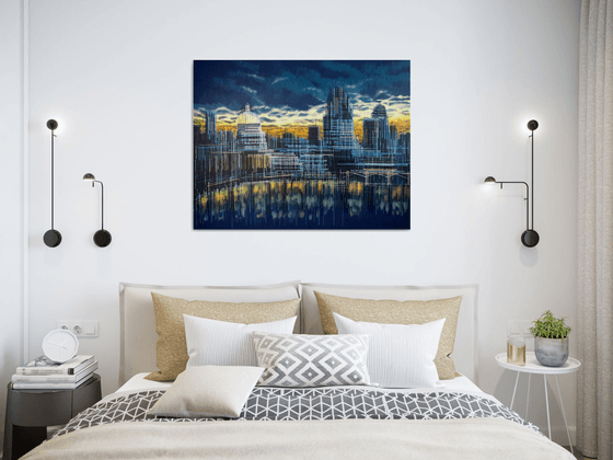 London Skyline Sunset