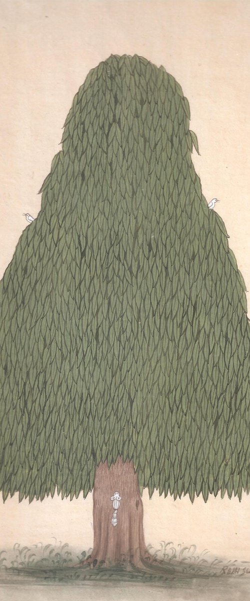 Royal Ashoka Tree | Original Miniature Art by Mukesh Swami