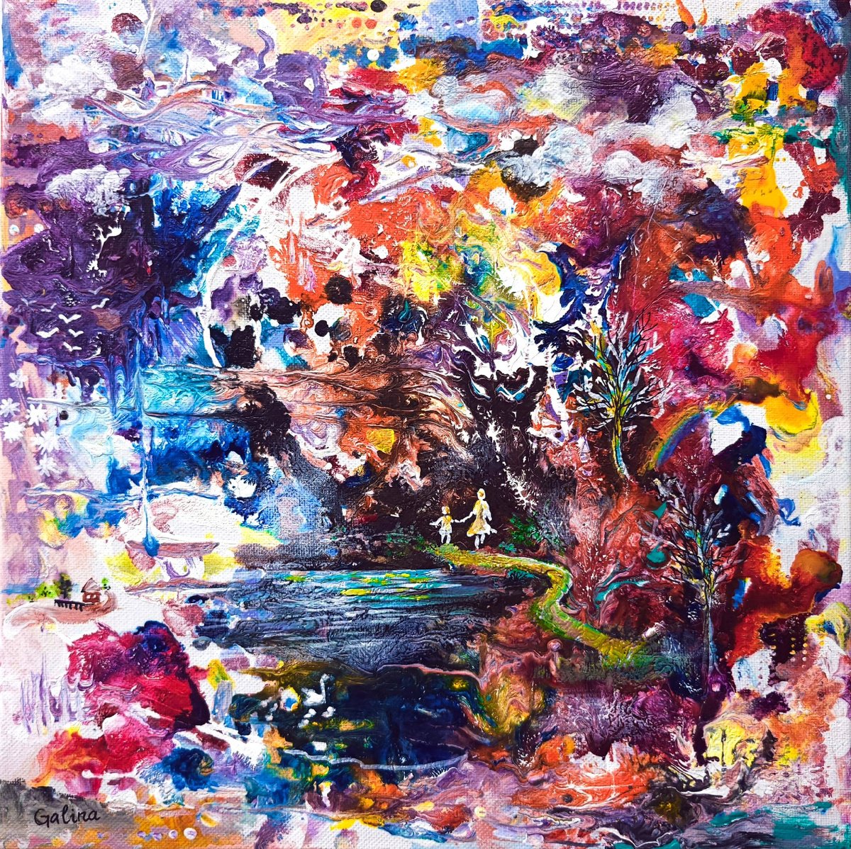 Ever-Changing Palette Of Life By Galina Victoria, 12 X 12, Artwork For Sale On Artfinder