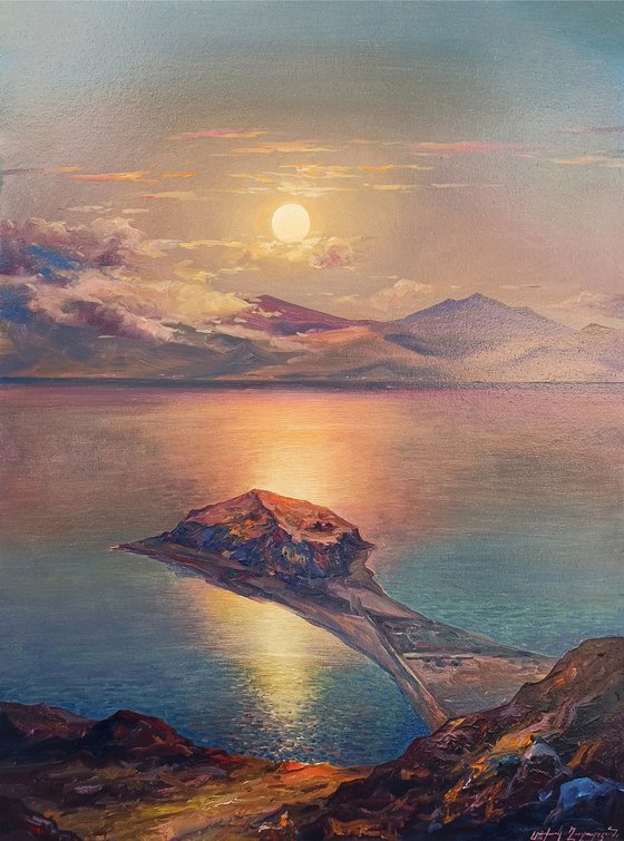 Lake Sevan (60x80cm, oil painting)