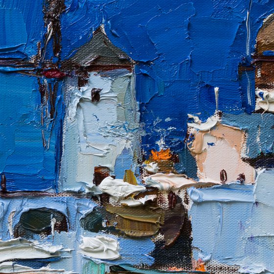 Santorini, Greece - Original landscape painting