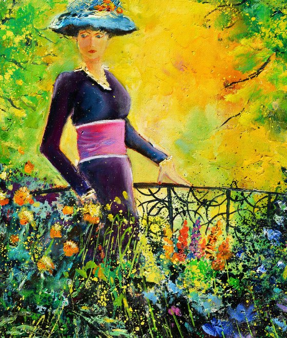 Walking in the garden