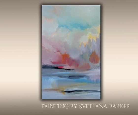 Poetry of the Autumn. Large painting, 30" x 48". Discount code VETA-BARKER-20-98132A