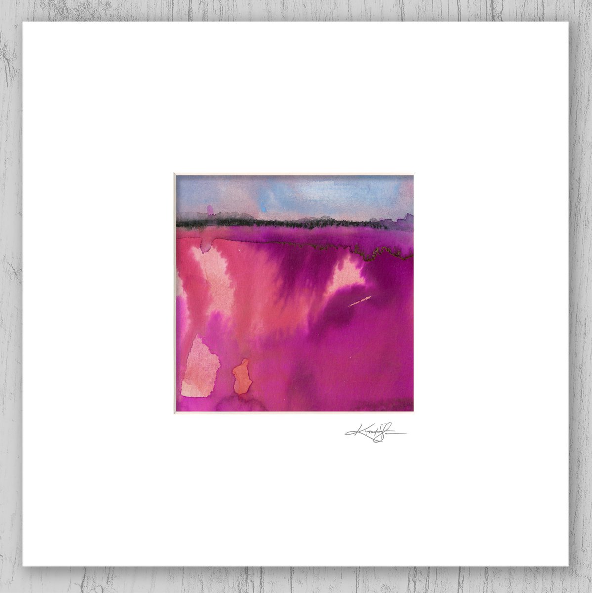 A Mystic Dream Journey 18 - Small Abstract Landscape Painting by Kathy Morton Stanion by Kathy Morton Stanion