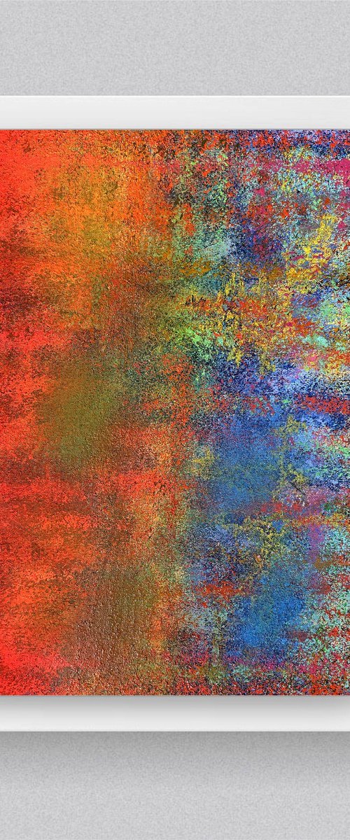 Abstract Orange and blue by Juan Jose Garay