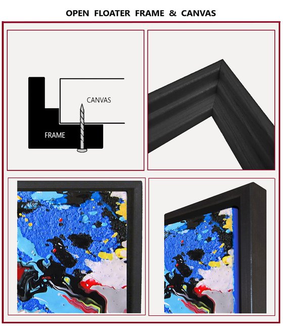 POLLOCK MODE - SPRING , XL, framed