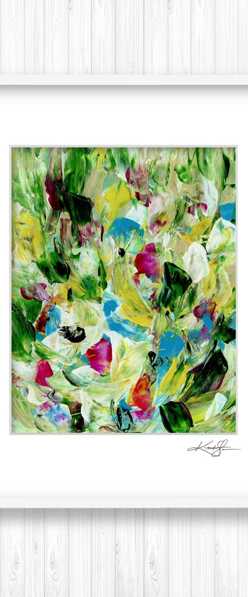 Tranquility Blooms 7 - Flower Painting by Kathy Morton Stanion by Kathy Morton Stanion