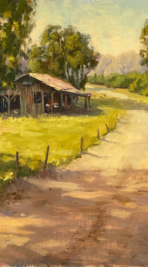 Farm Barn landscape by Tatyana Fogarty