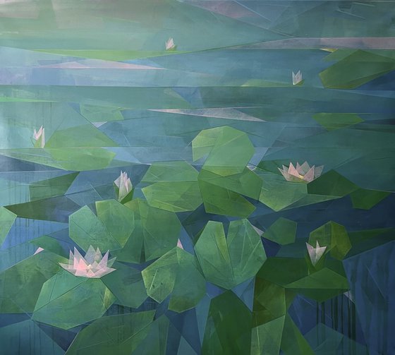 After Claude Monet: Water Lilies (Abstract)