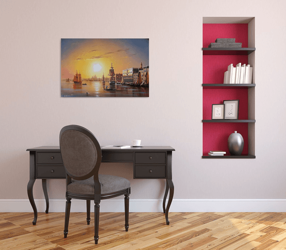 Port -1(60x90cm, oil painting)