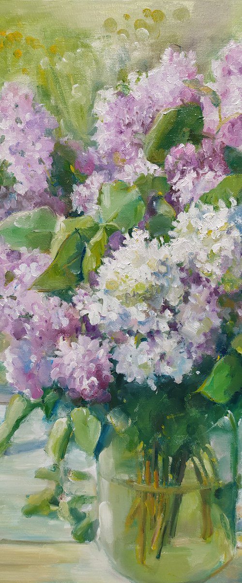 Lilac in a jar by Valentina Andrukhova