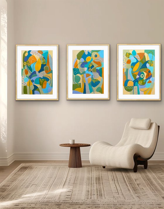A Summer Day (Triptych)