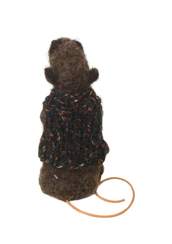 Felted wool Please mouse