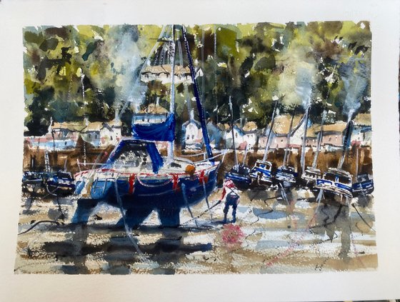 Lynmouth harbour….