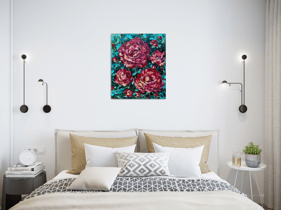 Roses - Abstract Red, 50*60 cm