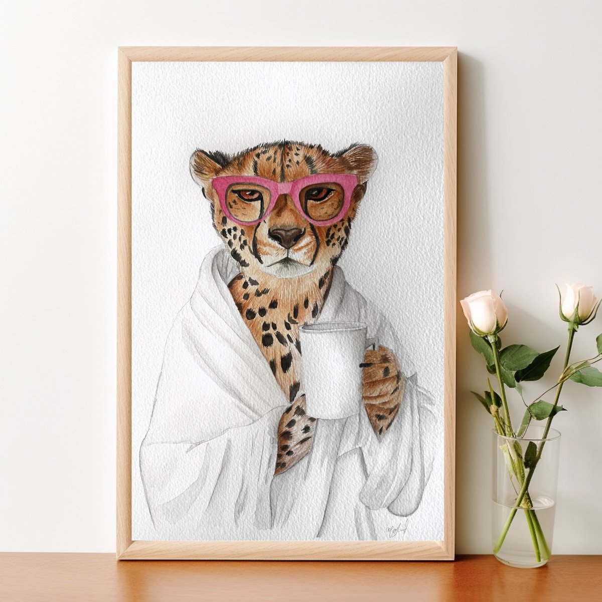 Impressionistic Animal Watercolour By Amelia Taylor, 8 X 12, - Morning Brew - ?, Original Artwork