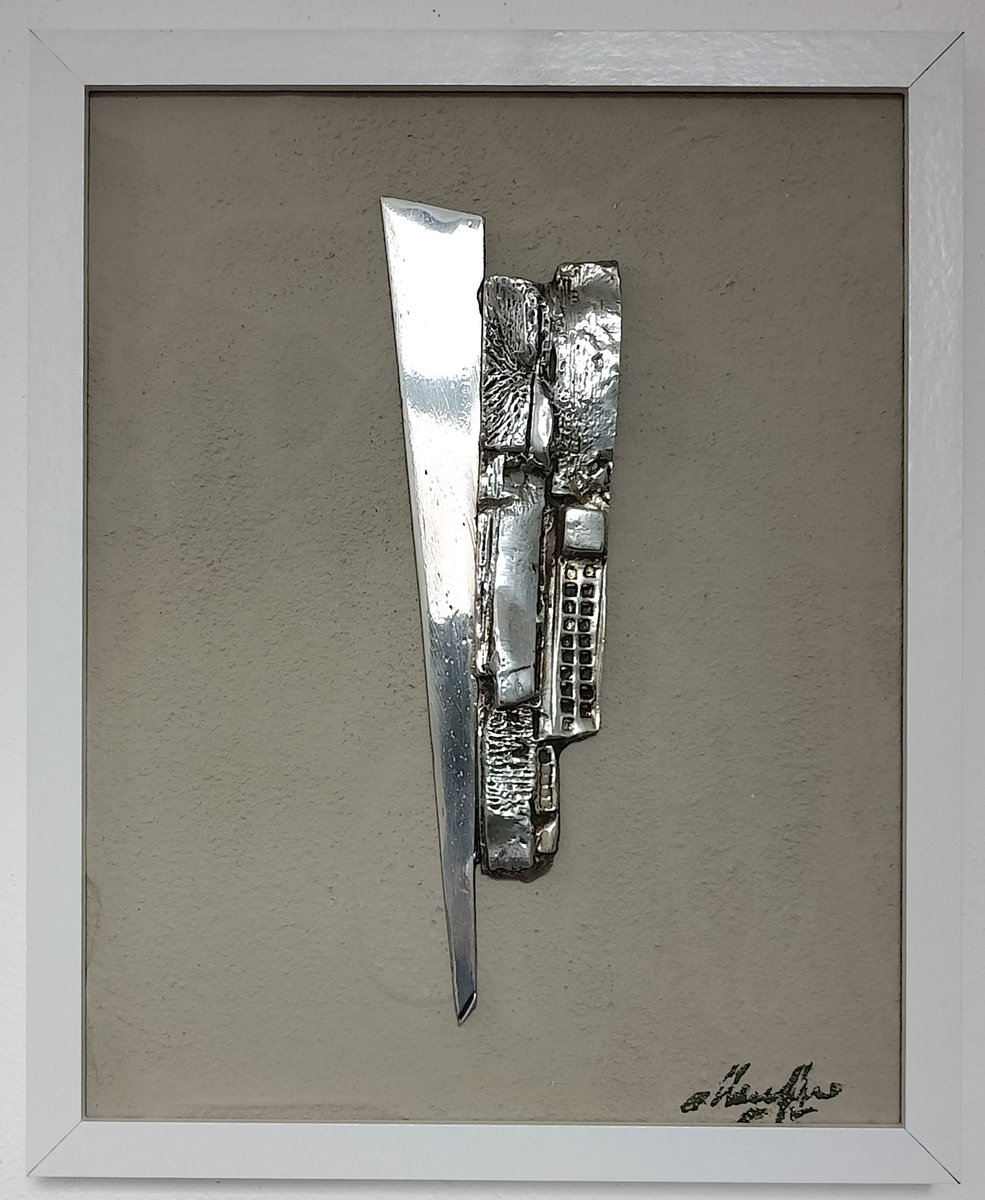 Abstract Bronze Sculpture By Marcello Mancuso, 9 X 12", Memory Of Matter, Original Artwork