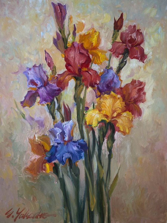 Dancing Irises