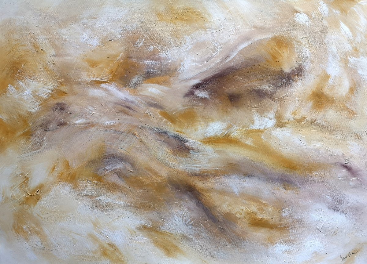 Abstract Painting By Ivana Urso, 39 X 28, Soul Vi, Original Artwork