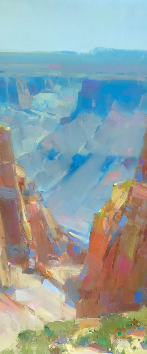 Grand Canyon, Handmade oil painting One of a kind Signed Large Size Painting by Vahe Yeremyan