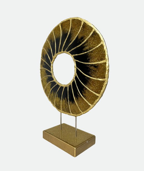 Golden Eye. Table decoration Sculpture 3D. Art. Modern Art. Good Eye. Contemporary decor, Art object