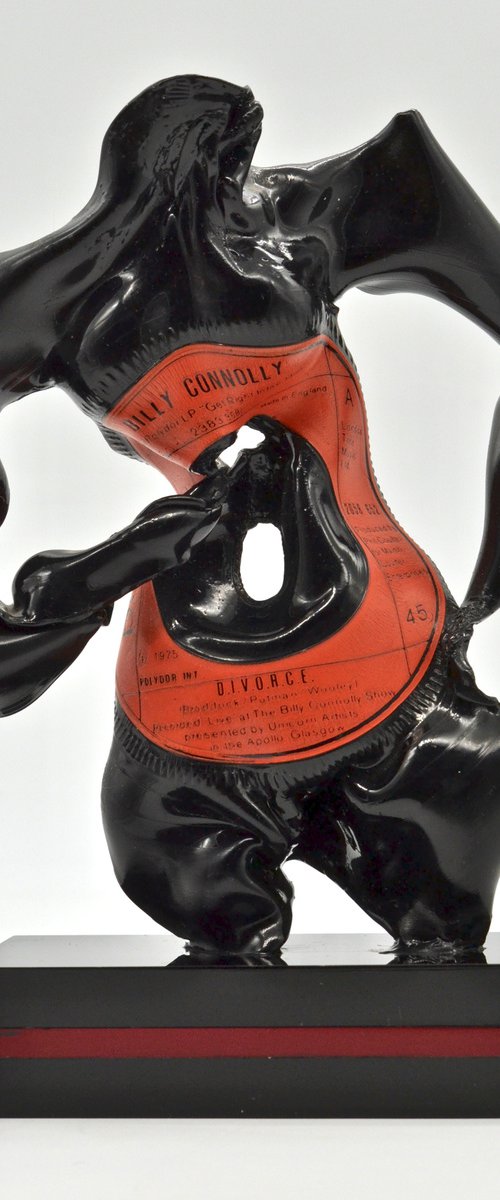Vinyl Music Record Sculpture - "D.I.V.O.R.C.E" by Seona Mason