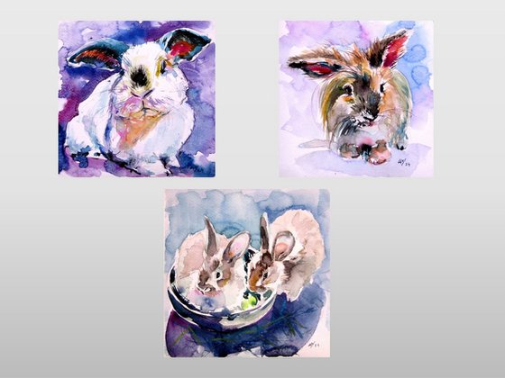 Cute rabbits collection II