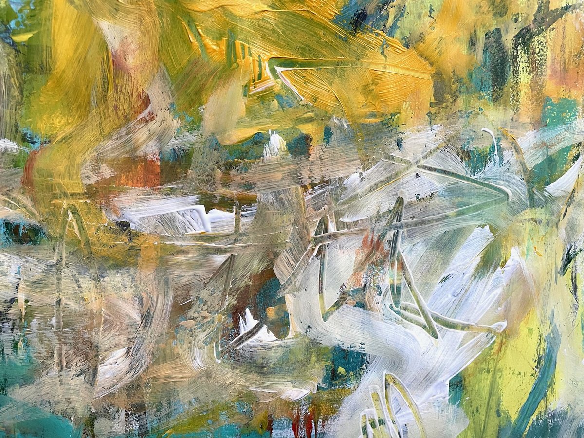 Christel Haag | Original  Acrylic Painting | Time Slips Away 2 | 17 X 26Cm | Artwork For Sale On Artfinder