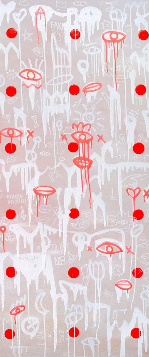 Words Are Noise - Graffiti Abstract by Bohdan Svyrydov