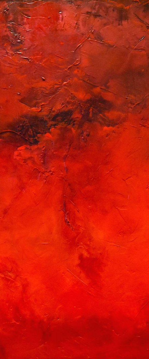 Seeing Red Red abstract paintings by Tamara Bettencourt