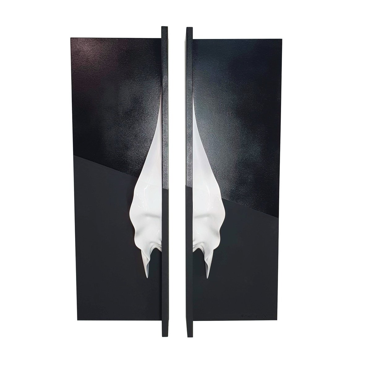 Surrealistic Portrait Sculpture By Aboud Fares, 24 X 35, Selfishness 1, Original Artwork