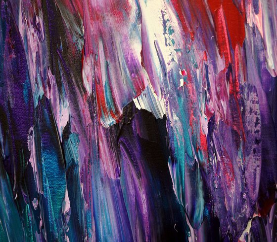 Magenta Turquoise Abstraction XXL 1