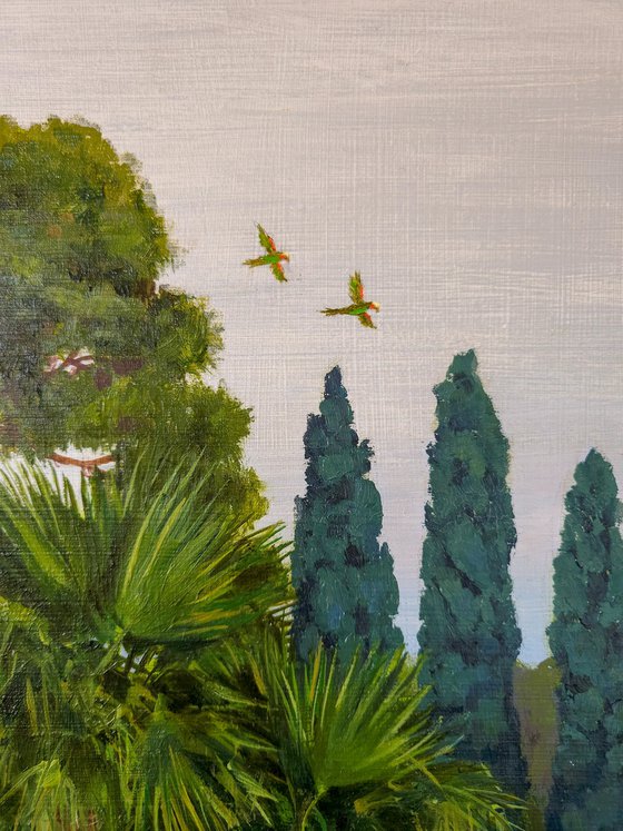 Overcast Mediterranean Gardens