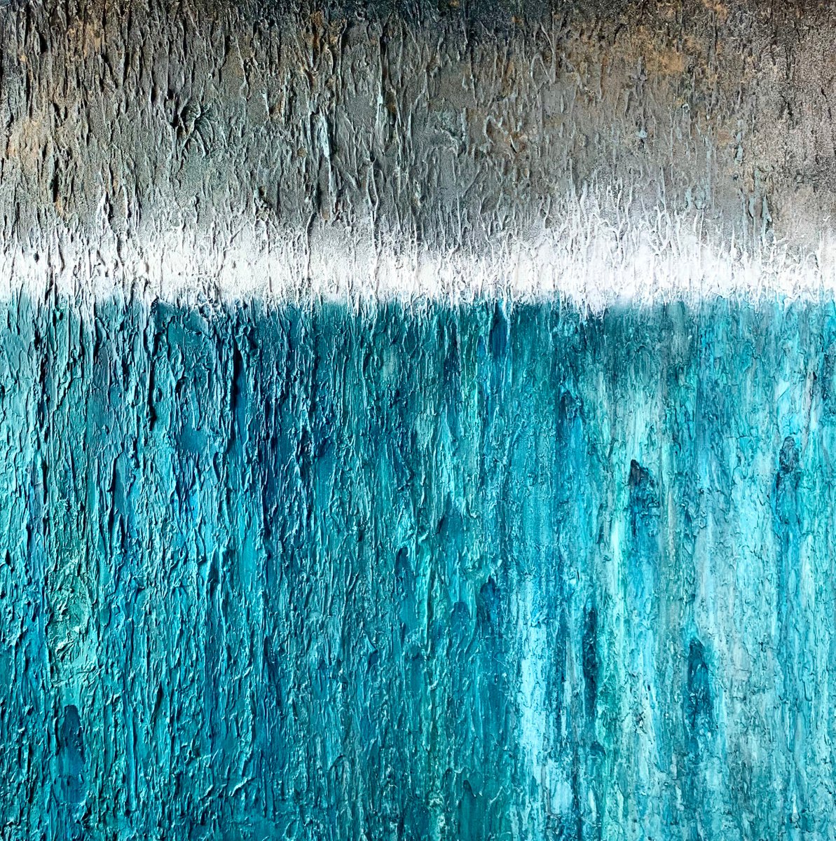 Blue ocean - Large 100cm x 100cm by Jonesy