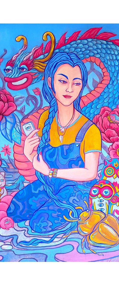 Amulet 50x70 cm by Marta Zubieta