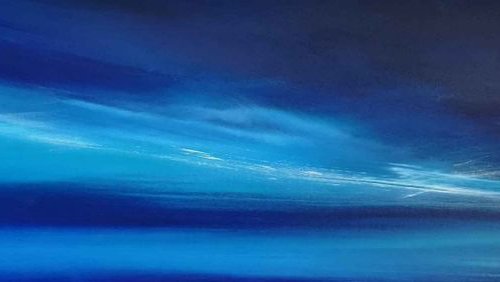 Heavenly Radiance - Panoramic Seascape by Mel Graham
