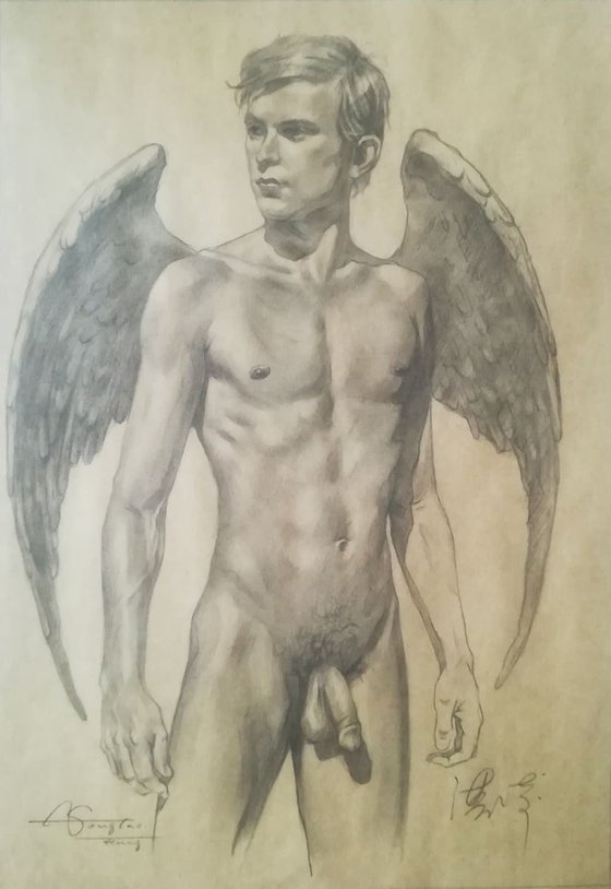 Male nude of angel#19628