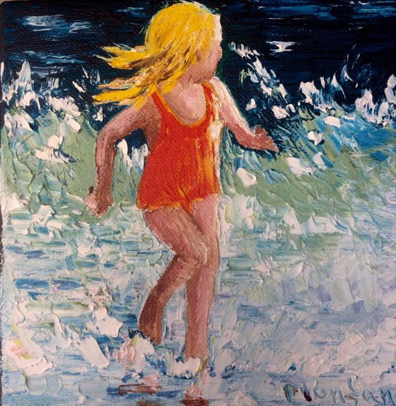 Girl by the ocean