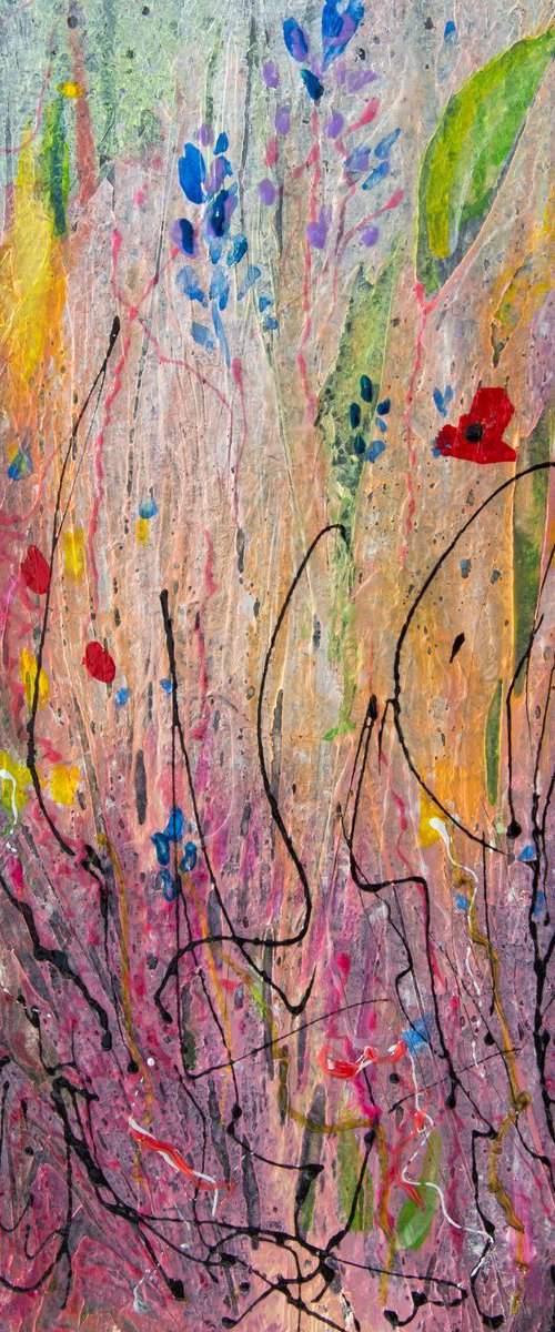 And I Will Love the Flowers by Lena Owens at OLena Art